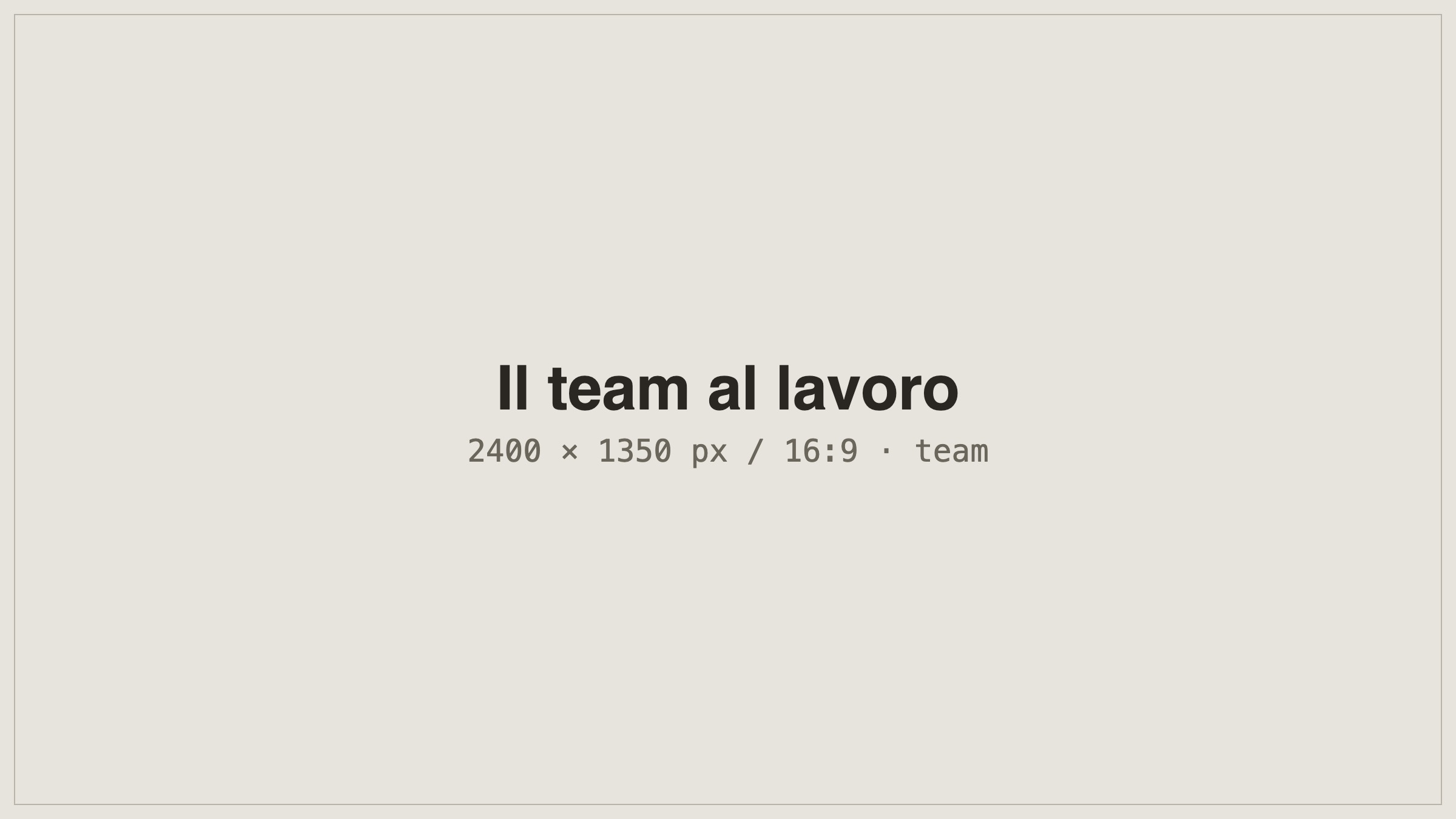 Il team Erbacipollina al lavoro